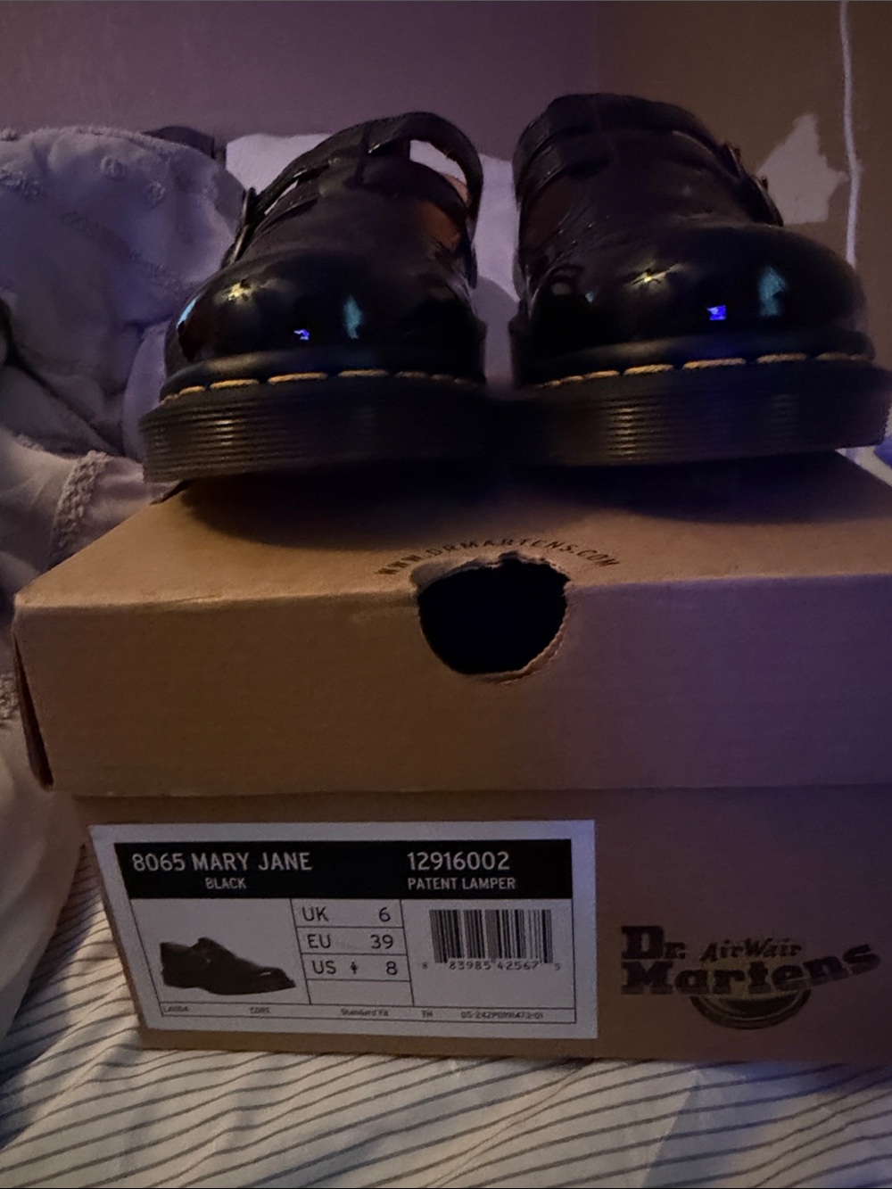 Dr. Martens 8065 Mary Jane Patent Lamper Black Women’s Shoes
